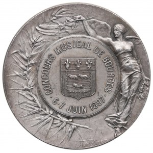 Francúzsko, medaila z hudobnej súťaže v Bourges 1897