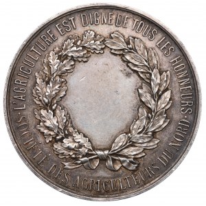 Francia, medaglia premio della Società agricola del Nord