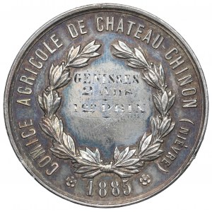 Frankreich, Preismedaille der Landwirtschaftlichen Gesellschaft von Chateau-Chinon