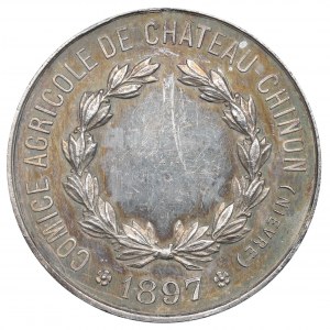 Francia, medaglia premio della Società agricola di Chateau-Chinon