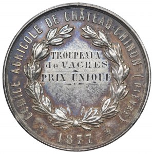 Francie, medaile Zemědělské společnosti v Chateau-Chinon