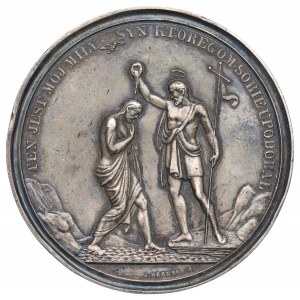 Zabór rosyjski, Mikołaj II, Medal chrzcielny - Herkner