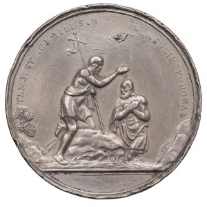 Russian Partition, Nicholas II, Baptismal Medal - Herkner