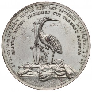 Silésie, médaille du général Balthasar Ludwig Wendessen - copie galvanique