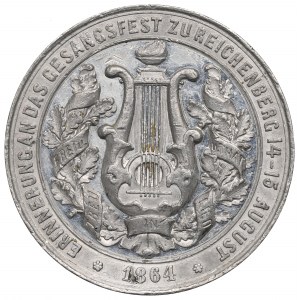 Germany, Reichenberg, Medal singer festival 1864