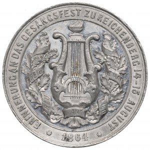 Germany, Reichenberg, Medal singer festival 1864