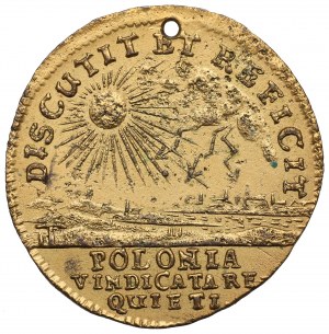 Polsko, Němý sejm pamětní medaile 1717 - vzácná