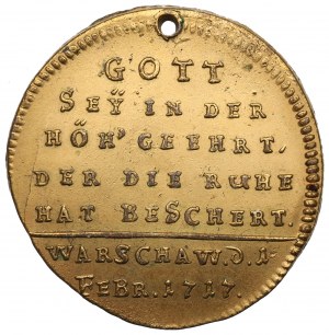 Polsko, Němý sejm pamětní medaile 1717 - vzácná