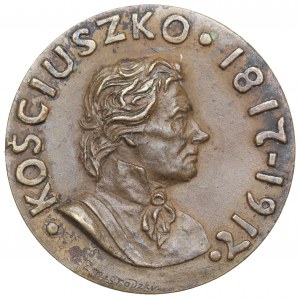 Poľsko, medaila Tadeusza Kościuszka 1917 - emisia Rapperswil