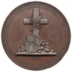 Poland, Medal commemorating Ruthenians murdered by the Tsar, 1874