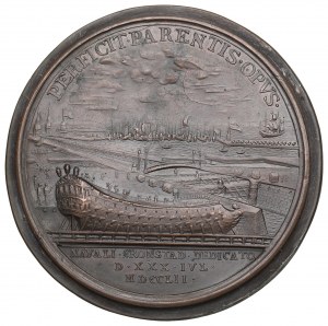 Russland, Elisabeth, Medaille für die Eröffnung des Kronstädter Hafens 1752, Iwanow - galvanische Kopie