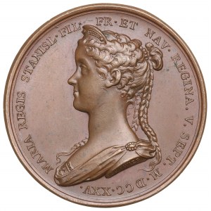 France, Médaille de mariage de Marie-Leschesse et Louis XV