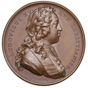 Frankreich, Hochzeitsmedaille von Marie-Leschess und Ludwig XV.