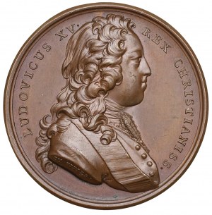 France, Médaille de mariage de Marie-Leschesse et Louis XV