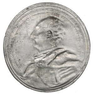 Polonia, stampa su un solo lato di una medaglia Jan Małachowski 1748