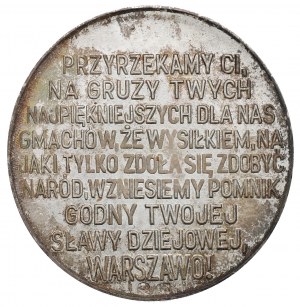 PRL, Königliches Schloss in Warschau Medaille 1979 Silber