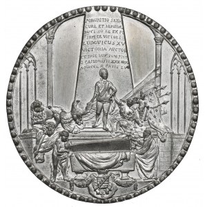 Courland, Maurice de Saxe médaille de la mort 1750