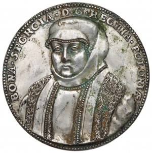 Sigismund II Augustus, Bona Sforza Medal - 19th century copy