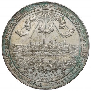 Ján II Kazimír, medaila z roku 1658 za oslobodenie Torune od Švédov - galvanická kópia