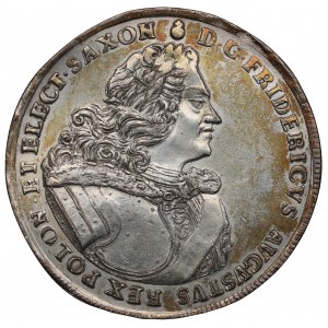 August II Silný, medaile Řádu bílého orla - pokovená kopie