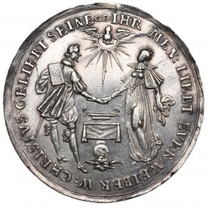 Ján II Kazimír, svadobná medaila Sebastian Dadler