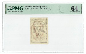 Kościuszko-Aufstand, 5 groszy 1794 - PMG 64