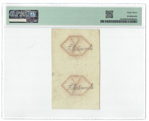 10 groszy 1794 - nezrezané 2 bankovky - PMG 63