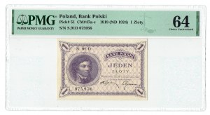 II RP, 1 złoty 1919 S. 91 D- PMG 64