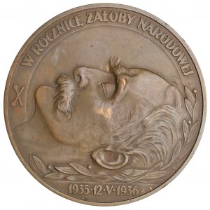 Druhá republika, prvé výročie úmrtia Józefa Piłsudského Medaila 1936
