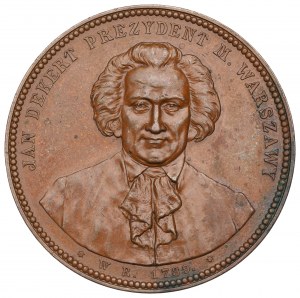 Polonia, medaglia Jan Dekert 1891, 100° anniversario del Sejm quadriennale