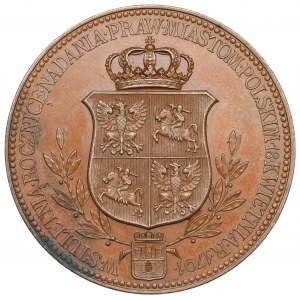Poľsko, medaila Jana Dekerta 1891, 100. výročie štvorročného sejmu