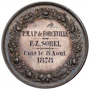 France, Wedding Medal 1878