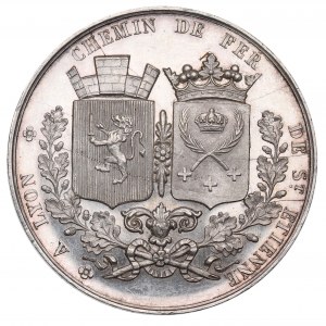 France, Commemorative medal Railway of St. Etienne-Lyon 1826