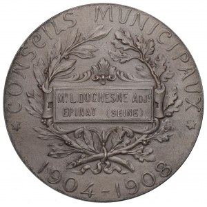 Francúzsko, medaila Mestská rada 1904-08 Epinay