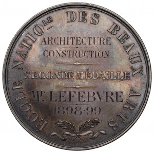 Frankreich, Medaille Schule der schönen Künste, 2. Preis 1898-99