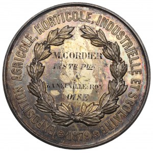 Francúzsko, medaila z výstavy v Beauvais 1879