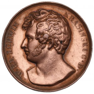 Poľsko, medaila grófa Wincentyho Korwina Krasinského 1814 - stará kópia