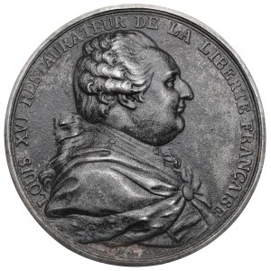 Frankreich, Ludwig XVI., Medaille zum Gedenken an die Abschaffung des Feudalismus - Kopie aus dem 19.