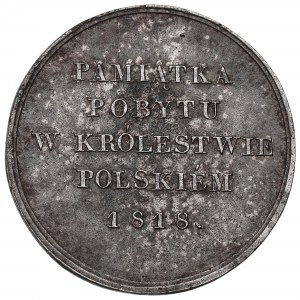 Ruské dělení, medaile o návštěvě matky Alexandra I. 1818 - stará kopie 19. století
