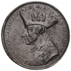 Německo, pamětní medaile k úmrtí Fridricha Velikého 1786 - stará kopie