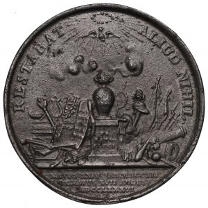 Nemecko, medaila na pamiatku smrti Fridricha Veľkého 1786 - stará kópia
