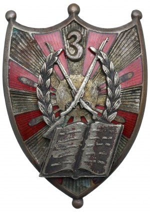 II RP, Badge of Non-commissioned Officer School for Minors No. 3, Nisko - Grabski, Lodz.