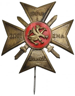 II RP, Goldabzeichen für Verdienste um die Vereinigung der Aufständischen und Krieger des D.O.K. VIII