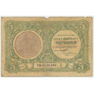 II RP, 5 złotych 1925 F