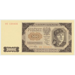 Poľská ľudová republika, 500 zlotých 1948 CC