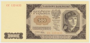 Repubblica Popolare di Polonia, 500 zloty 1948 CC