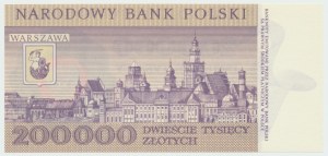 Poľská ľudová republika, 200 000 zlotých 1989 A