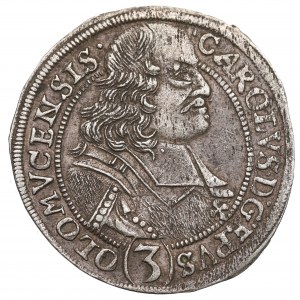 Čechy, Karol II. z Lichtenštajnska, 3 krajcars 1695 SAS, Kroměříž