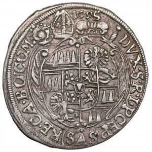 Bohême, Charles II de Liechtenstein, 3 krajcars 1695 SAS, Kroměříž