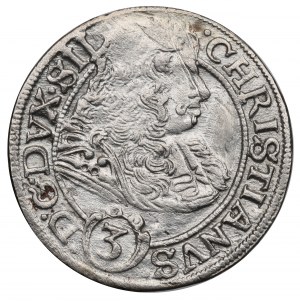 Silesia, Georg Wilhelm, 3 kreuzer 1670, Brieg